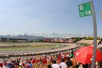 Tribuna G, zona 18-24 <br/> Circuit de Catalunya